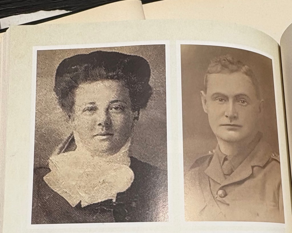 Photos of Evelyn and her husband William, from Lisa Wilkinson’s book The Titanic Story of Evelyn
